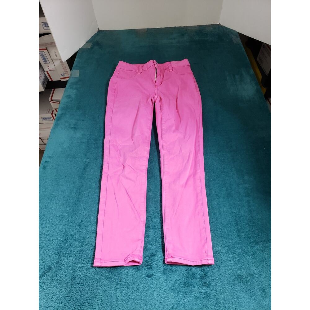 American Eagle Jeans Size 0 Womens Pink Stretch Denim High Rise Jegging Crop